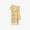 Burberry Check Cashmere Scarf In Brown
