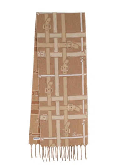 Burberry Check Cashmere Scarf In Brown