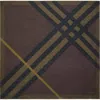 Burberry Check Cashmere Silk Scarf In Brown