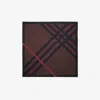 Burberry Check Cashmere Silk Scarf In Red