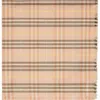 Burberry Check Cashmere Silk Scarf In Teacup