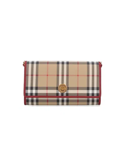 BURBERRY "CHECK" CHAIN WALLET