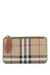 BURBERRY BURBERRY CHECK COIN PURSE WITH CHAIN STRAP WOMEN