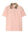 Burberry Collared Check Ribbed Short Sleeves