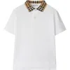 Burberry Polo  Kids Kinder Farbe Weiss In White