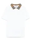 Burberry Vintage Check Polo Shirt In White