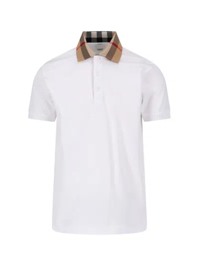 Burberry Check Collar Polo Shirt