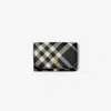 Burberry Vintage-check Wallet In Black/calico
