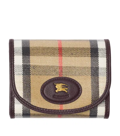 BURBERRY CHECK COMPACT WALLET