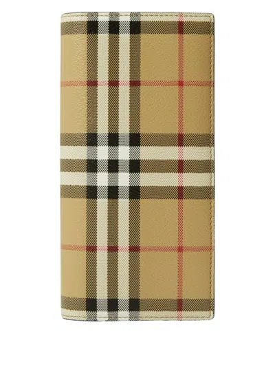 Burberry Printed Canvas Mini Wallet In Black