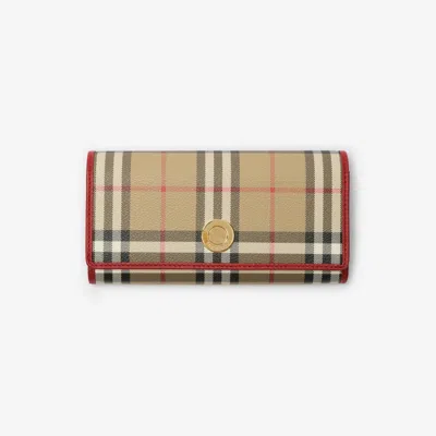BURBERRY BURBERRY CHECK CONTINENTAL WALLET