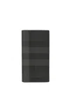 Burberry Check Continental Wallet In Grey