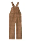 Burberry Check Corduroy Dungarees In Brown