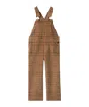 Burberry Check Corduroy Dungarees In Brown