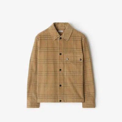 BURBERRY BURBERRY CHECK CORDUROY OVERSHIRT