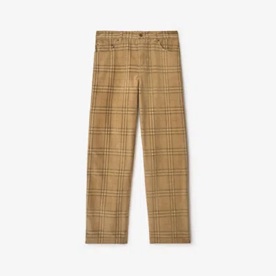BURBERRY BURBERRY CHECK CORDUROY TROUSERS