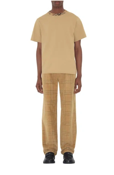 BURBERRY BURBERRY CHECK CORDUROY TROUSERS