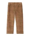 Burberry Check Corduroy Trousers In Brown