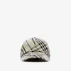 Burberry Check Adjustable Twill Baseball Cap In Lichen