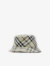 BURBERRY Check Cotton Blend Bucket Hat