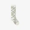 Burberry Check Cotton Blend Socks In Cotton