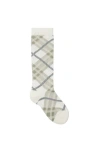 Burberry Check Cotton Blend Socks In Cotton