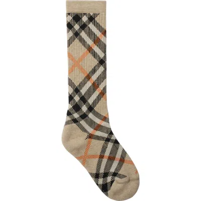 BURBERRY BURBERRY CHECK COTTON BLEND SOCKS