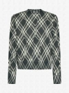 BURBERRY CHECK COTTON-BLEND SWEATER