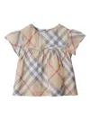 BURBERRY CHECK COTTON BLOUSE