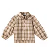 Burberry Check Cotton Blouse In Neutrals