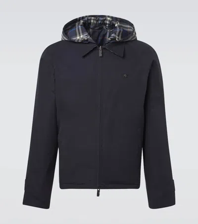 Burberry Lemaire Chalkcolored Cotton And Silk Interlock Tshirt In Gray