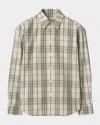 Burberry Check Cotton Button-down Shirt In Cotton Ip Check