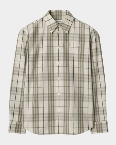 Burberry Check Cotton Button-down Shirt