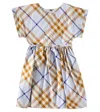 Burberry Slate Blue Ip Check Anorra Check-print Cotton-poplin 6-14 Y In Blue