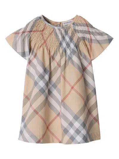 BURBERRY CHECK COTTON DRESS