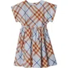 Burberry Slate Blue Ip Check Anorra Check-print Cotton-poplin 6-14 Y In Slate Blue