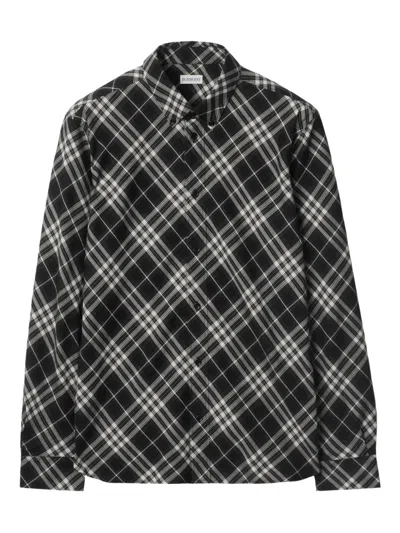 BURBERRY CHECK COTTON FLANNEL SHIRT