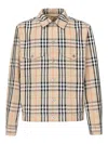 Burberry Checked Jacket In Negro