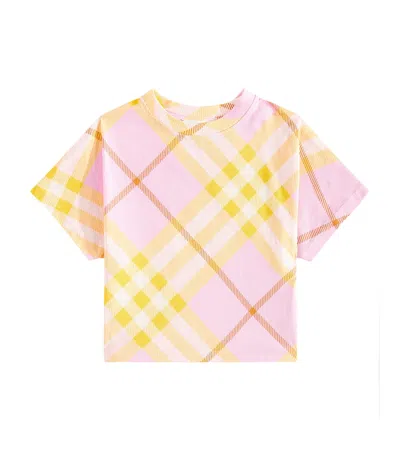 BURBERRY BURBERRY CHECK COTTON JERSEY T-SHIRT