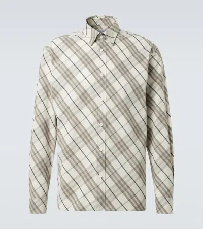 Burberry Check Cotton Overshirt In Cotton Ip Check