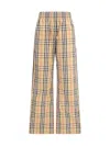 Burberry Women Check Cotton Pants