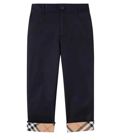 BURBERRY BURBERRY CHECK COTTON PANTS