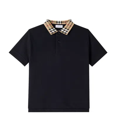 BURBERRY BURBERRY CHECK COTTON PIQUÉ POLO SHIRT