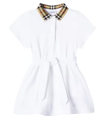 Burberry Kids'  Check Cotton Polo Dress