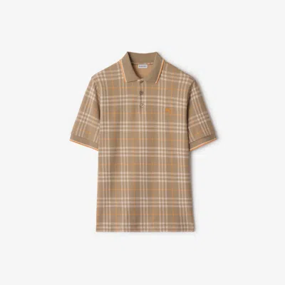 BURBERRY BURBERRY CHECK COTTON POLO SHIRT