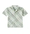 Burberry Hemd  Check Aus Baumwolle In Grün