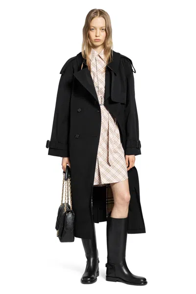 Burberry Check Cotton Poplin Shirt Dress In Pink