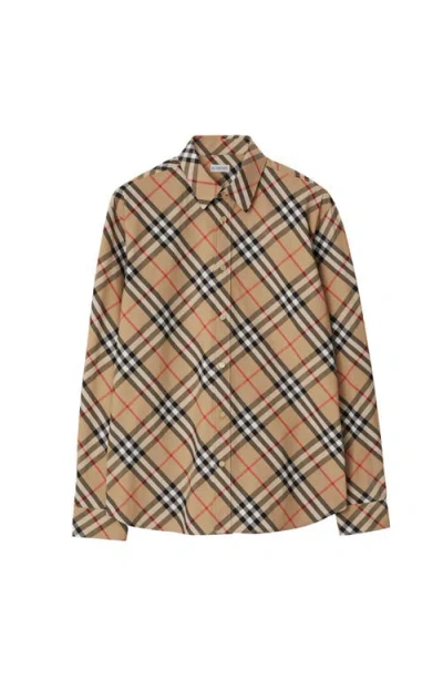 BURBERRY BURBERRY CHECK COTTON POPLIN SHIRT