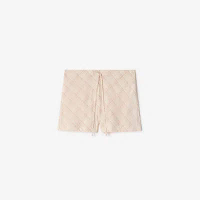 BURBERRY BURBERRY CHECK COTTON PYJAMA SHORTS
