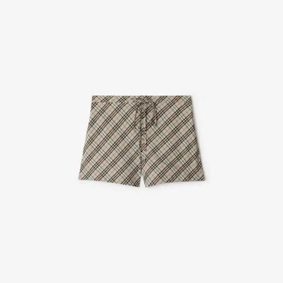 BURBERRY BURBERRY CHECK COTTON PYJAMA SHORTS